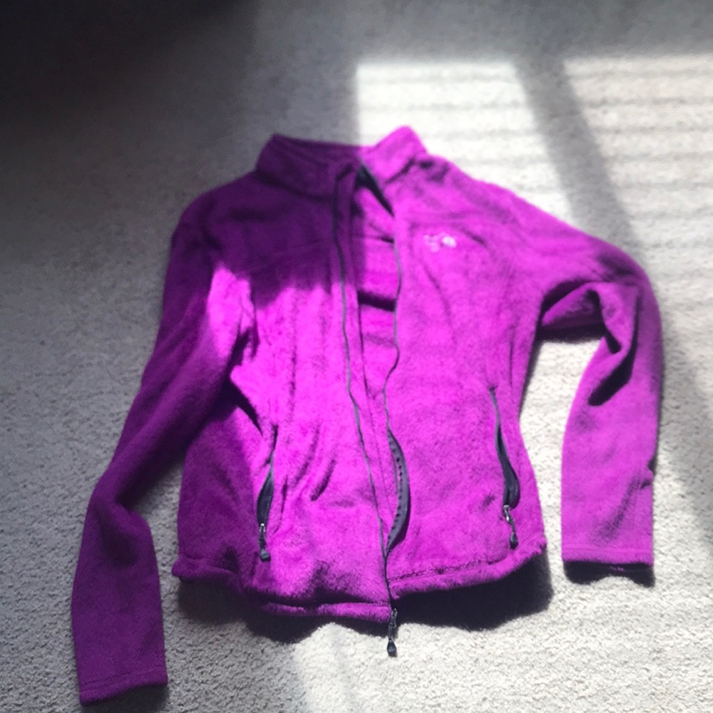 Purple fuzzy jacket